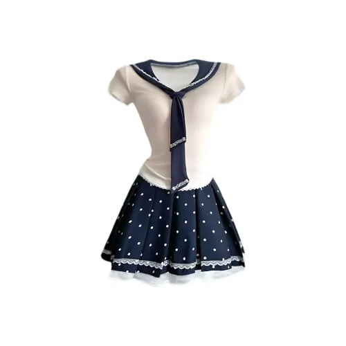 EMDPN Топ с плиссировкой короткая юбка двухкомпонентный комплект женский