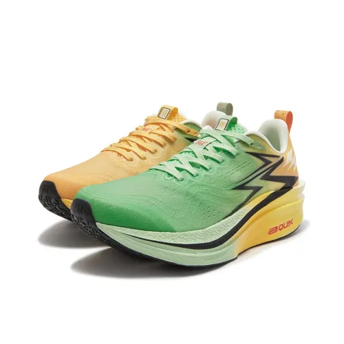 361° Flame 4MIX Беговые кроссовки Низкий верх Зеленый Коричневый Несовпадающие Унисекс