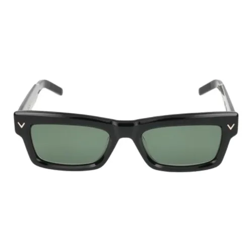 UENO Eyewear Ацетат Квадратные Солнцезащитные Очки Женские Черные