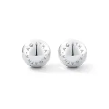 Серьги-клипсы с шариком из серебра