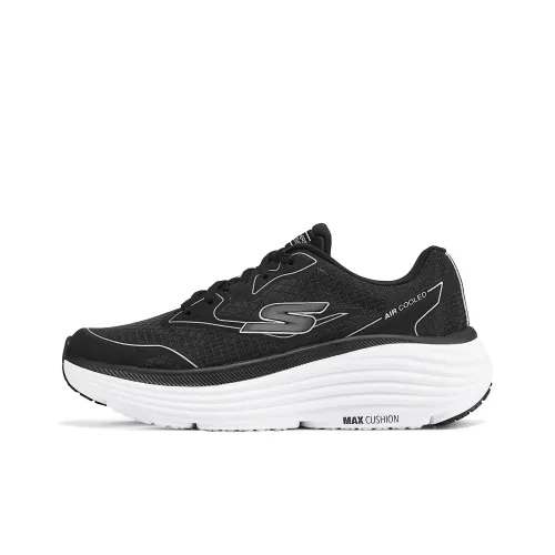 Skechers Max Cushioning Беговые кроссовки Низкий топ Черный Серебряный Женский