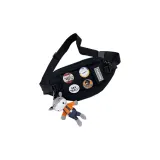 Чистый Черный с бейджем подвеска