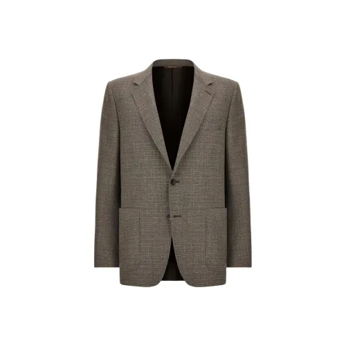 Canali Бизнес-костюм Пальто Мужской Бежевый