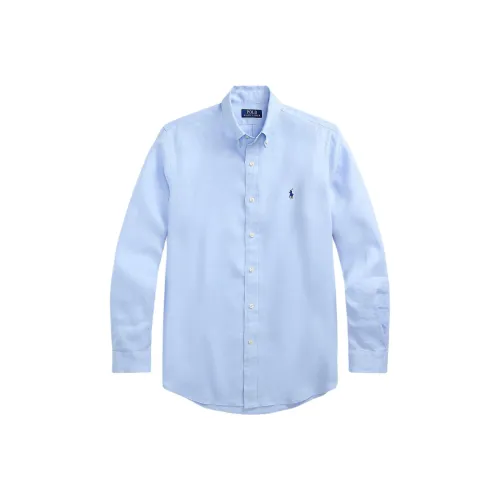 Ralph Lauren Blue Men's Shirts Ральф Лорен Синие Мужские Рубашки