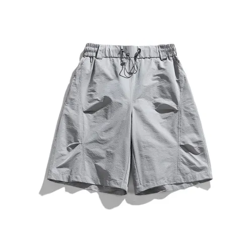 YOUSEKOO Серые Унисекс Повседневные шорты