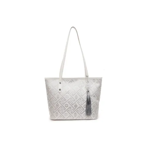 BAODIDAISHU Ткань патч ПУ (полиуретан) сумка на плечо женский белый серебряный