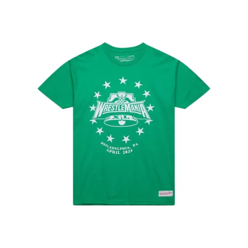 MITCHELL NESS WWE WrestleMania 40 Revolution T-Shirt Мужской Зеленый