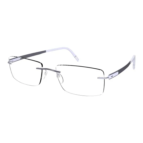 SILHOUETTE Titanium Rectangular Eyeglass Frames Men's Multicolor