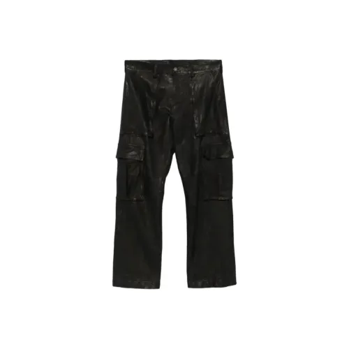 SALVATORE SANTORO Кожаные брюки Мужские Черные