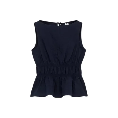 ARKET Темно-синие Женские Майки