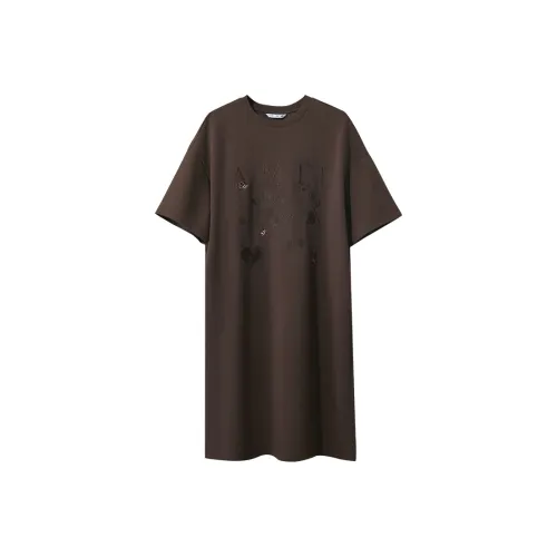 AMII Короткое платье с короткими рукавами женское