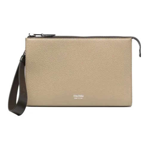 TF Телячья кожа Клатч Мужской Светло-коричневый