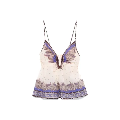 Zimmermann Топ на бретелях Женский Фиолетовый