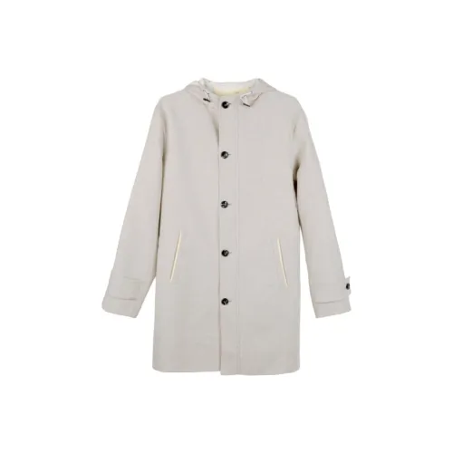 KITON Мужское пальто цвета экрю