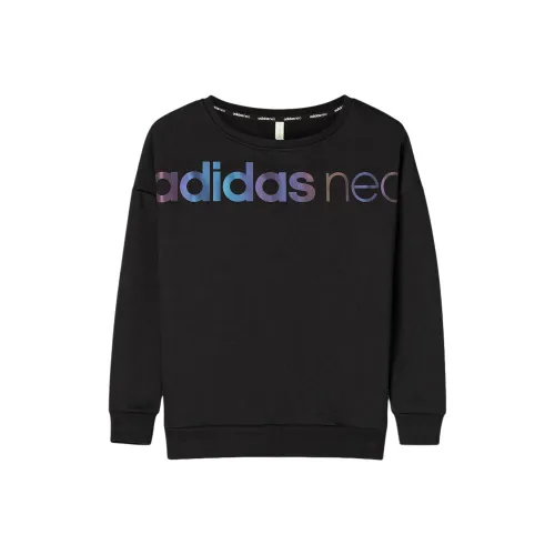 Adidas Neo Толстовка Женская Черная Таинственная Асфальт Синий