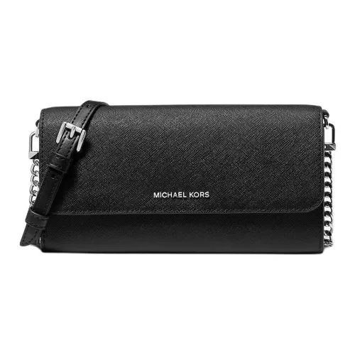 MICHAEL KORS Jet Set Saffiano кожа сумка через плечо большая женская черная