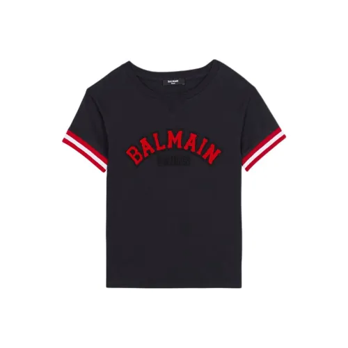 BALMAIN T-рубашка SS25 синяя детская