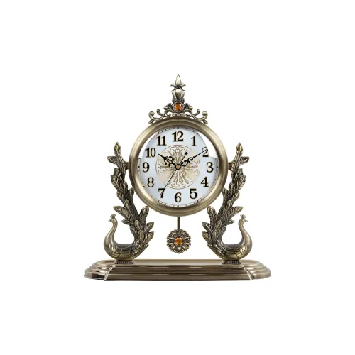 HENSE Кварцевый механизм металлические настольные часы унисекс белый циферблат модель HD8319