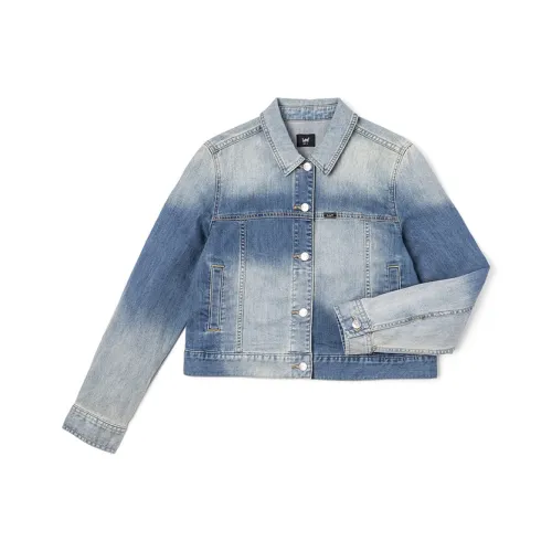 Lee Средне-голубой Женские Джинсовые Куртки