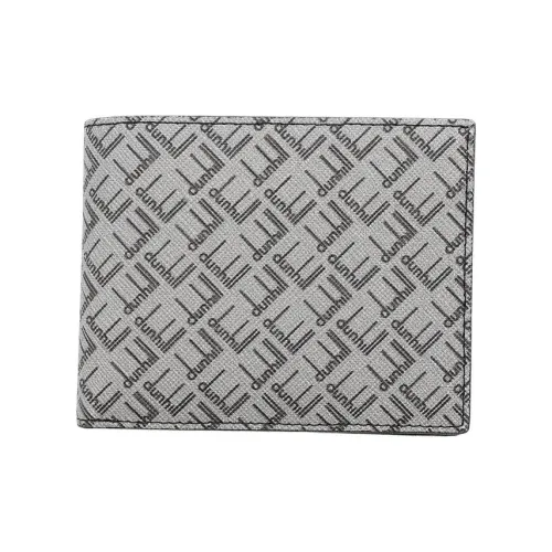 Dunhill Покрытый холст Кошелек Мужской Гранитно-серый