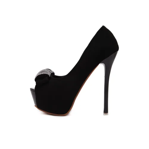 GOSO Узкий каблук Высокие каблуки Женские Черный