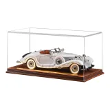 500K Винтаж Классический Автомобиль [Белый] + Коричневая Кожаная Чехол для Пыли