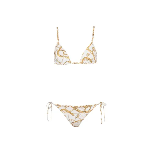 BALMAIN Двухкомпонентный купальник женский золотой