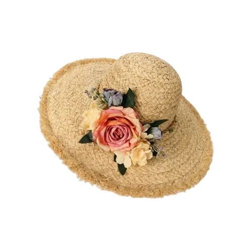 VINEY Соломенная плетеная шляпа с защитой от солнца женская