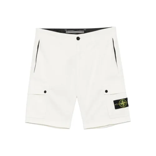 STONE ISLAND Повседневные шорты Мужские Белые