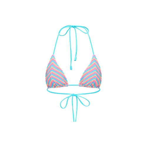 YUKARI SWIM Бикини Женские Розовый Синий Оранжевый Полосы