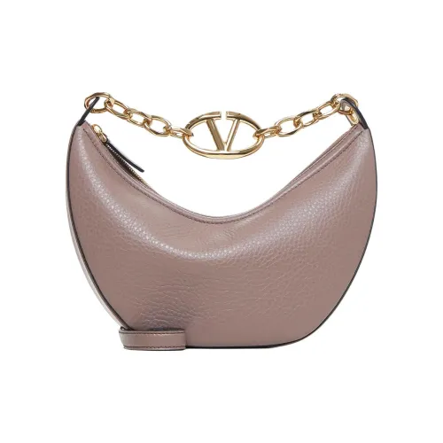 Valentino Vlogo Moon Телячья кожа Сумка через плечо Средняя Женская Умбра