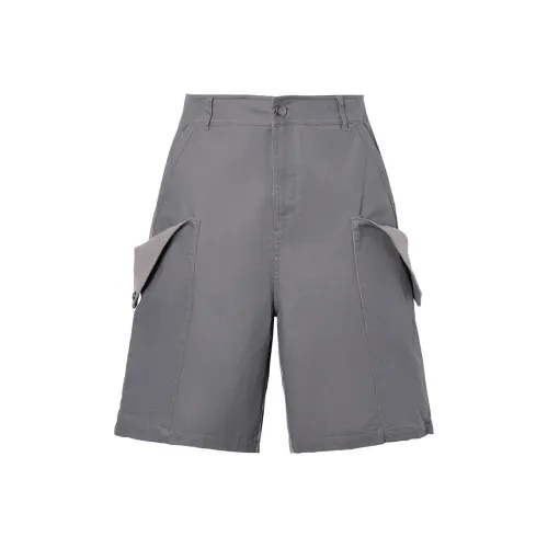 ROCAWEAR Серебристо-серый Унисекс Повседневные шорты