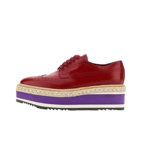 PRADA Женские повседневные туфли, красный, женские
