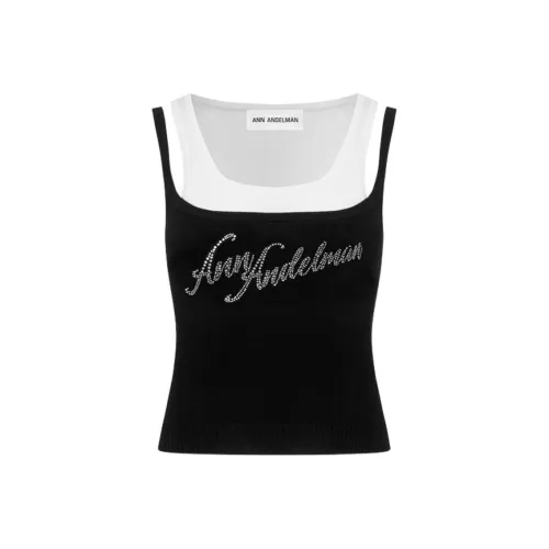 Ann Andelman Черные Женские Майки