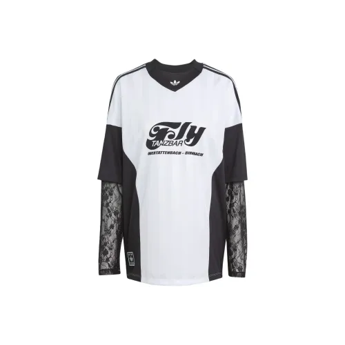 Adidas Originals LACE Футбол Джерси Женские Белый Черный