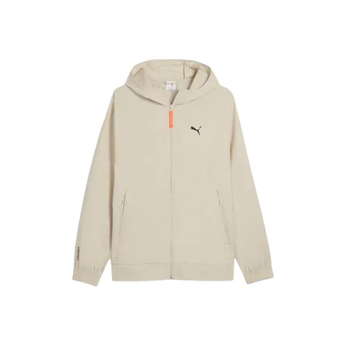 PUMA PUMATECHRELAXED Дорожка Куртка Мужская Бежевая