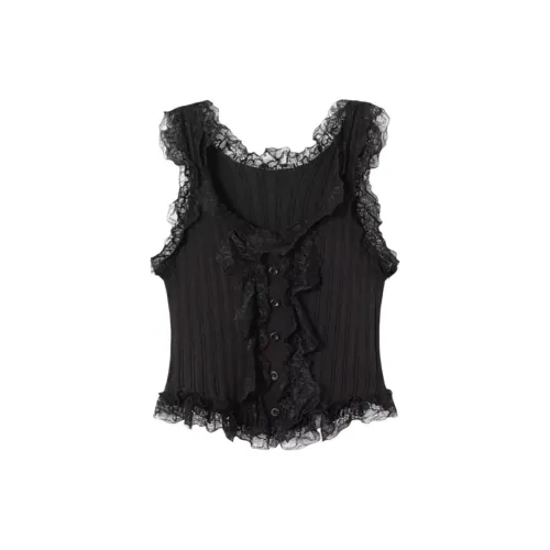 ABBY GODDESS Черные Женские Майки