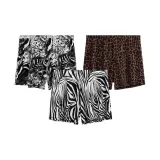 Джунгли Lion + Джунгли Spot + Белый Zebra с принтом