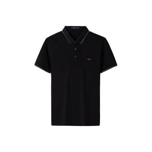 LUOZI Черная мужская поло