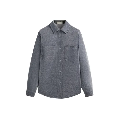 KITH Шенилл Apollo Рубашка Мужская Серого цвета