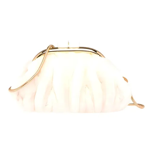 MIU MIU Shearling Bag Shoulder Bag Women's White