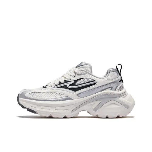 Erke Fortune Feather 2 Low Top Micro Crystal White Women's