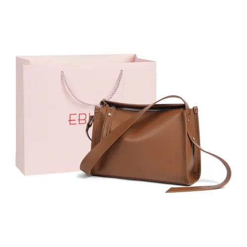 EBLAN Сумка через плечо из коровьей кожи сумка на плечо обычная женская карамельного цвета