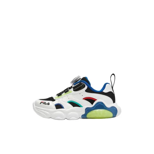 FILA KIDS Fried Egg Shoes Легкие амортизаторы Низкий топ Детские тренировочные кроссовки FILA Белый Черный Детский