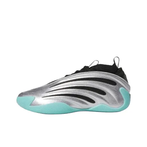 Adidas Harden Vol.9 Slip-resistant Abrasion-resistant MID Баскетбольные кроссовки Мужские Silver Black