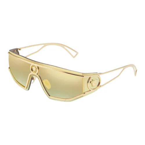 VERSACE Металл Нерегулярная форма Солнцезащитные очки Мужской Золотой