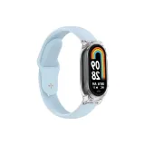 Синий ремешок + Прозрачный чехол