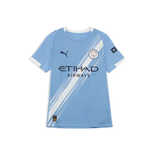 PUMA MCFCHome SS25 Футбол Джерси Мужской Светло-Синий