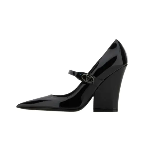 Valentino Garavani Грубый каблук Высокие каблуки 10,5 см Женские Черный