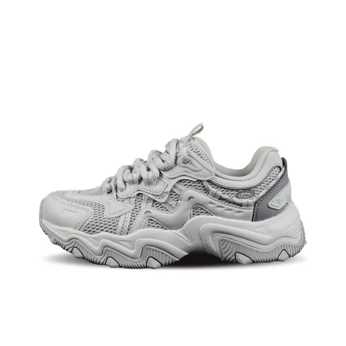 LiNing Cat's Claw Lite 2 противоскользящий и дышащий низкий топ кэжуал женский серый